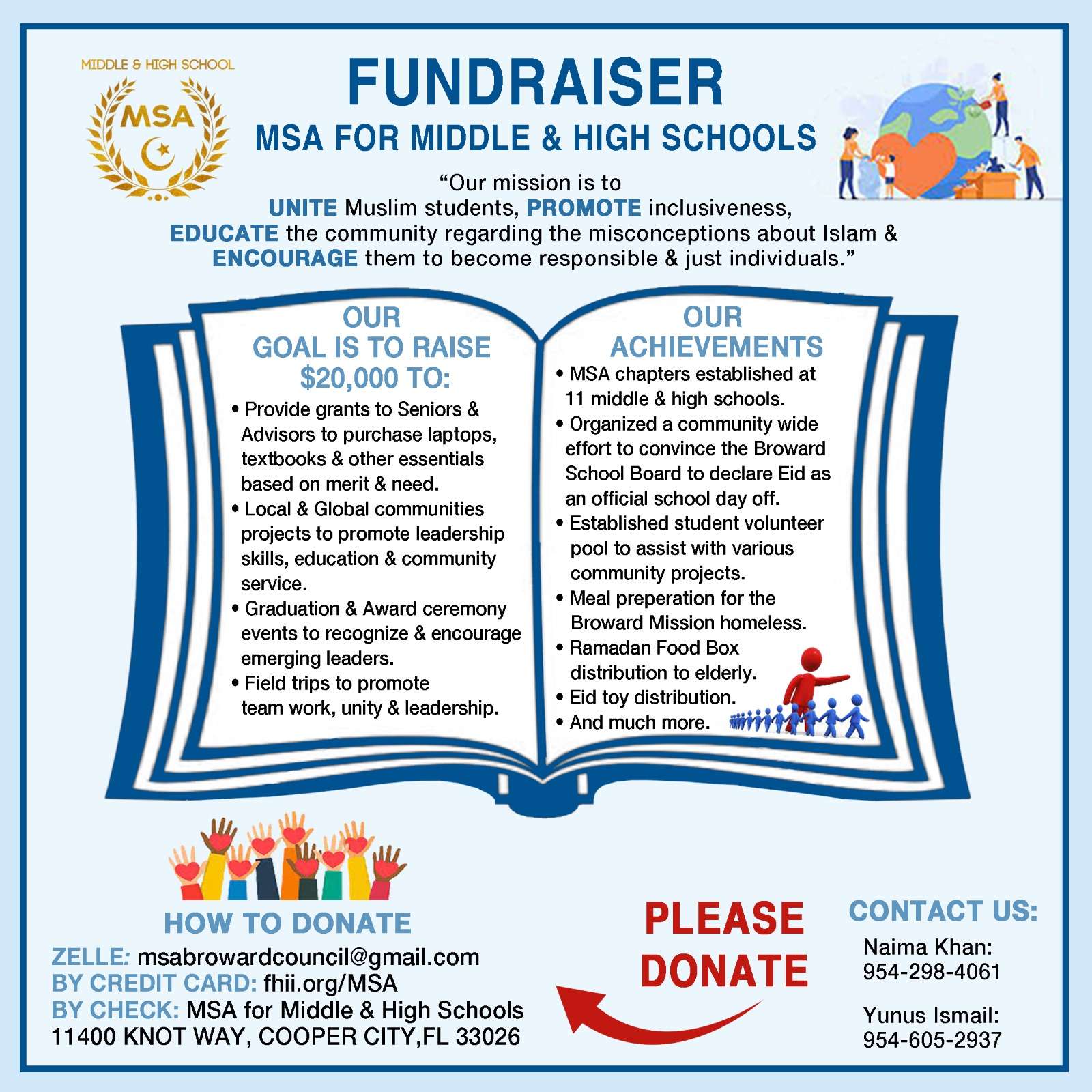 Middle & High School MSAs’ Fundraiser